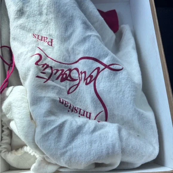 Christian Louboutin Gold Multicolor Heels - Picture 2 of 6